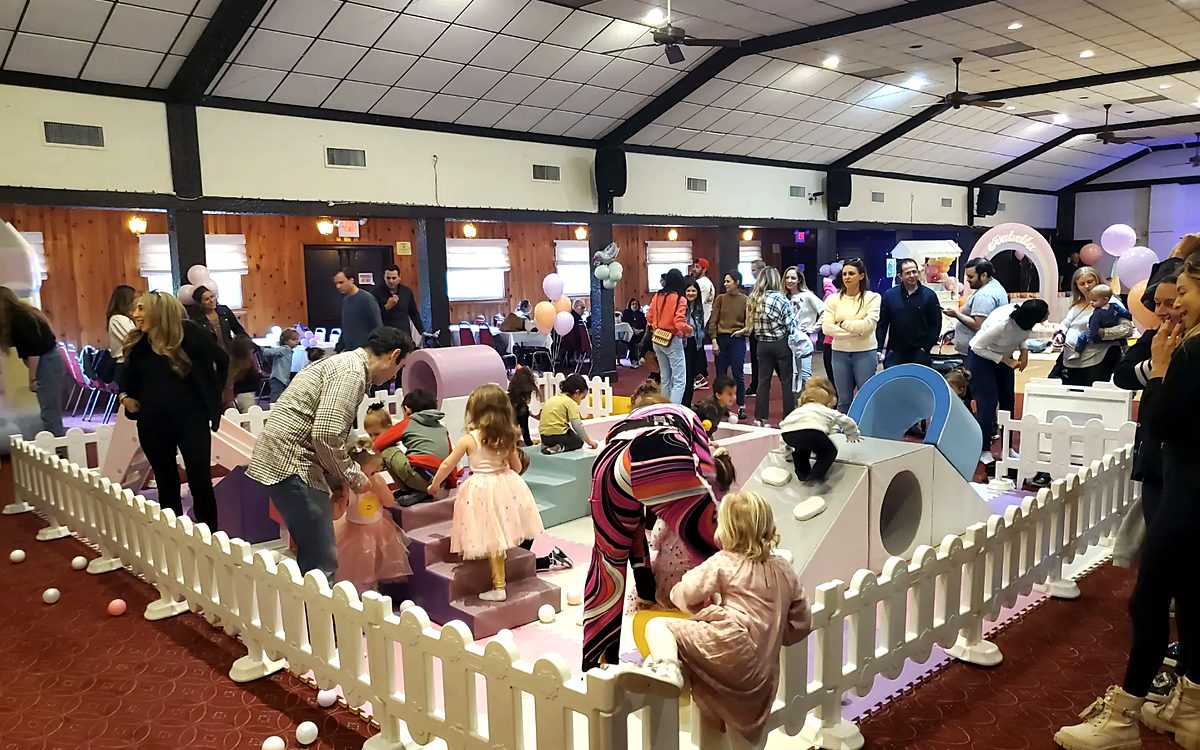 Kids birthday party with play area setup